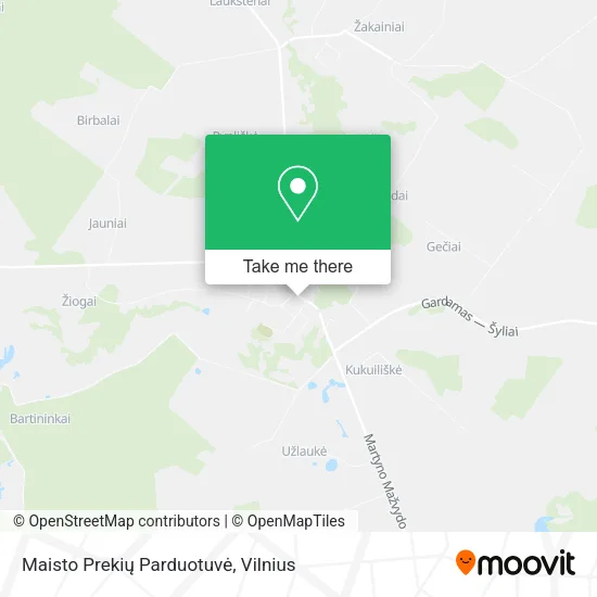 Карта Maisto Prekių Parduotuvė