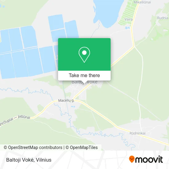 Карта Baltoji Vokė