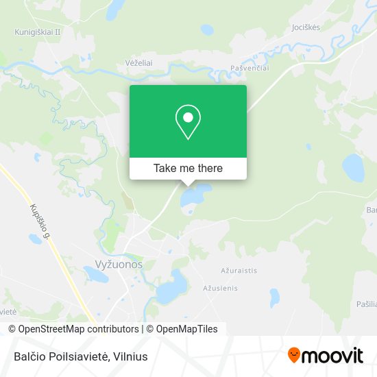 Карта Balčio Poilsiavietė