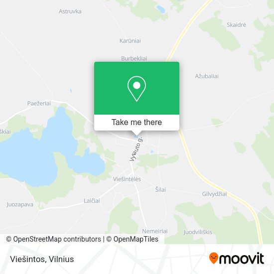 Карта Viešintos