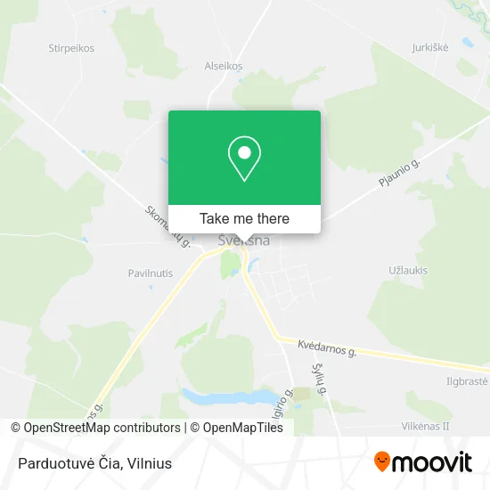 Parduotuvė Čia map