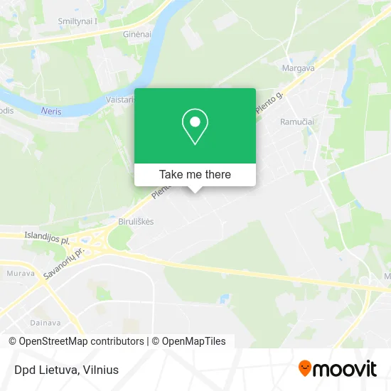 Карта Dpd Lietuva