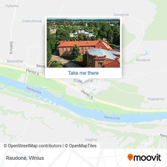 Карта Raudonė