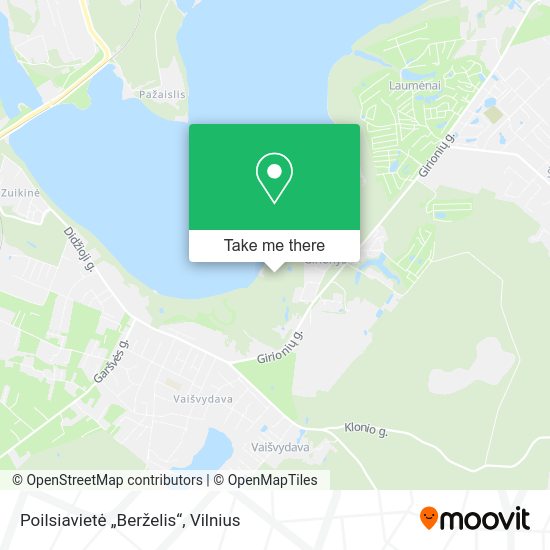 Карта Poilsiavietė „Berželis“