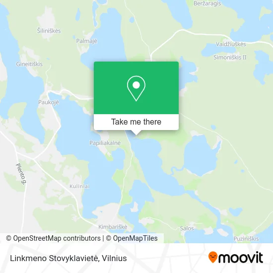 Карта Linkmeno Stovyklavietė