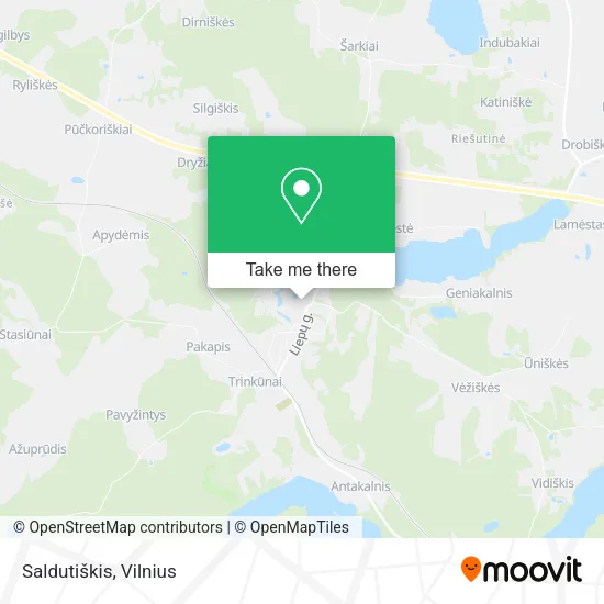 Карта Saldutiškis