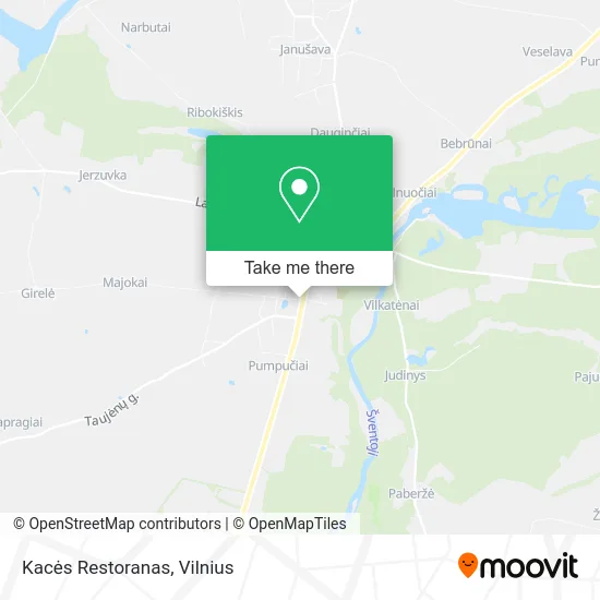Карта Kacės Restoranas