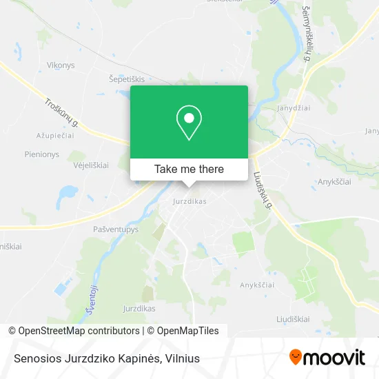 Карта Senosios Jurzdziko Kapinės