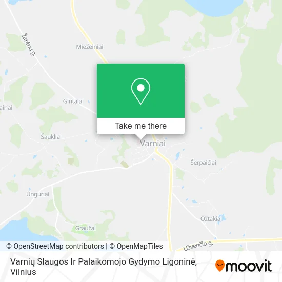 Карта Varnių Slaugos Ir Palaikomojo Gydymo Ligoninė