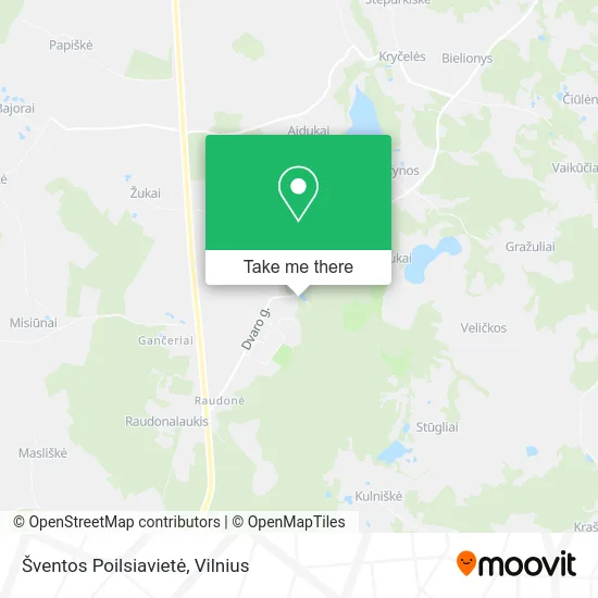 Карта Šventos Poilsiavietė