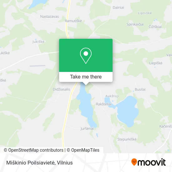 Карта Miškinio Poilsiavietė
