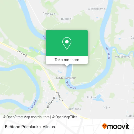 Карта Birštono Prieplauka