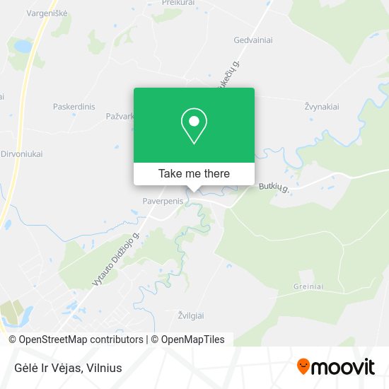 Карта Gėlė Ir Vėjas