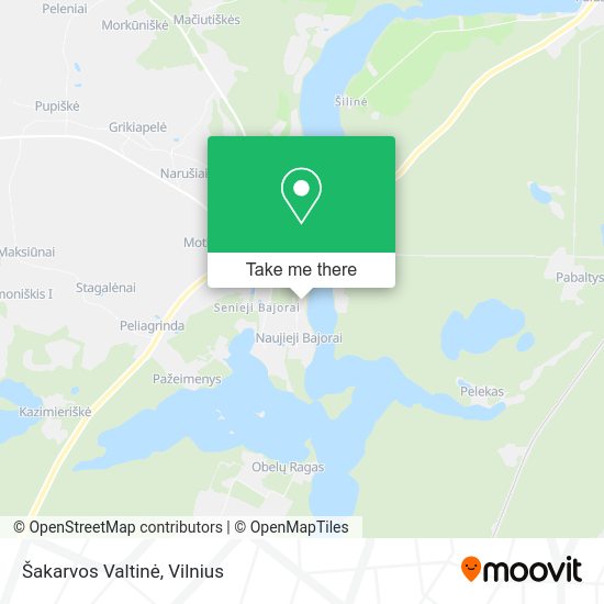 Карта Šakarvos Valtinė