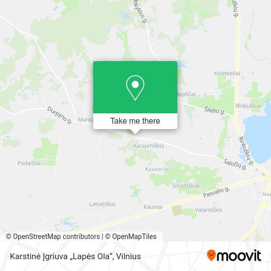 Карта Karstinė Įgriuva „Lapės Ola“