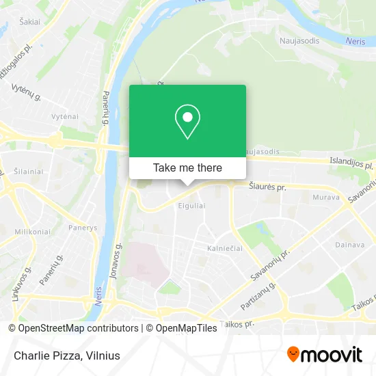 Карта Charlie Pizza