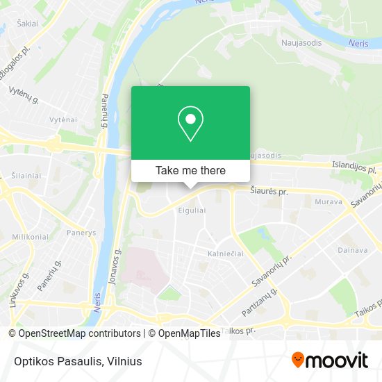 Карта Optikos Pasaulis