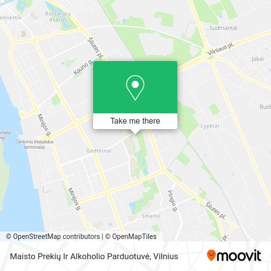 Карта Maisto Prekių Ir Alkoholio Parduotuvė