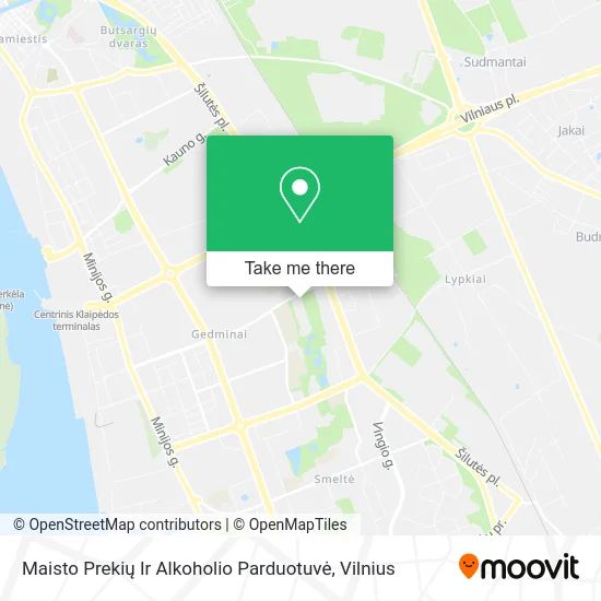 Карта Maisto Prekių Ir Alkoholio Parduotuvė