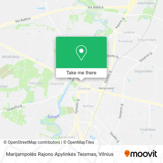 Карта Marijampolės Rajono Apylinkės Teismas