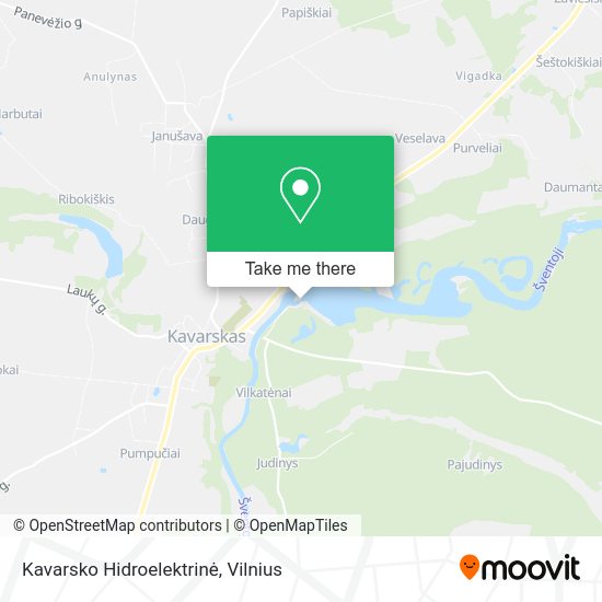 Карта Kavarsko Hidroelektrinė