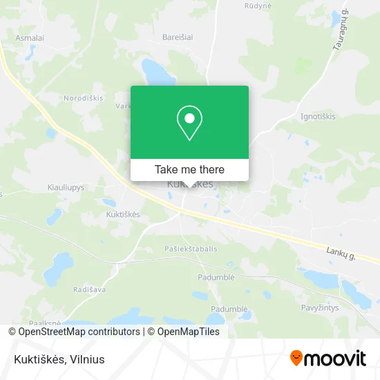 Карта Kuktiškės