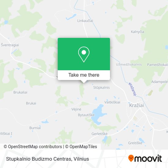 Карта Stupkalnio Budizmo Centras