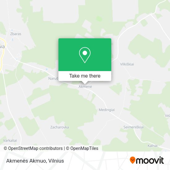Карта Akmenės Akmuo