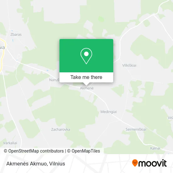 Карта Akmenės Akmuo
