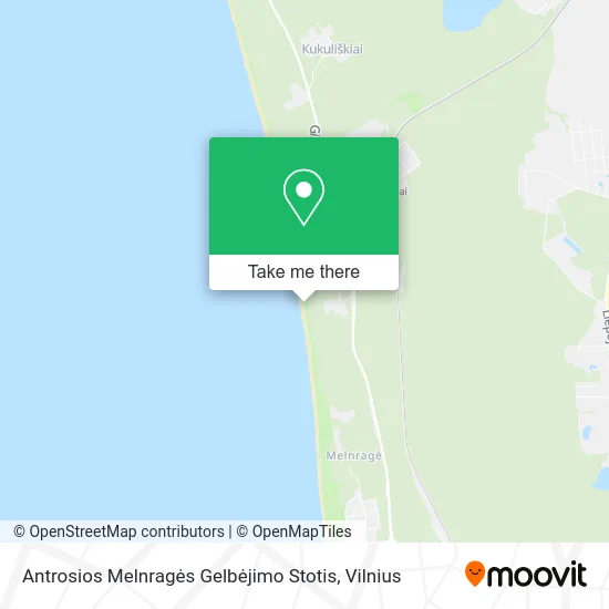 Карта Antrosios Melnragės Gelbėjimo Stotis