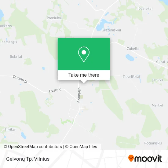 Карта Gelvonų Tp