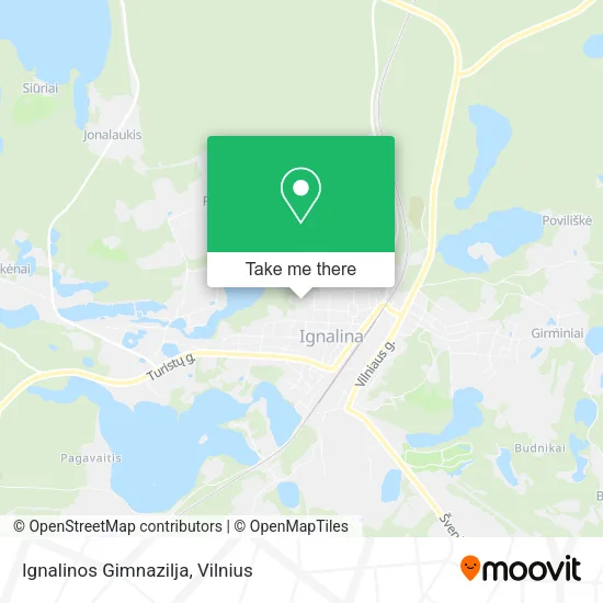 Карта Ignalinos Gimnazilja