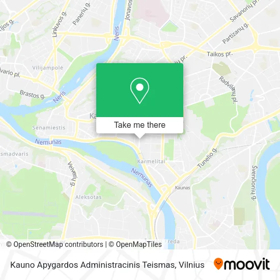 Карта Kauno Apygardos Administracinis Teismas