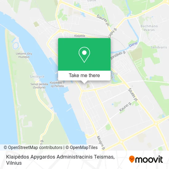 Карта Klaipėdos Apygardos Administracinis Teismas