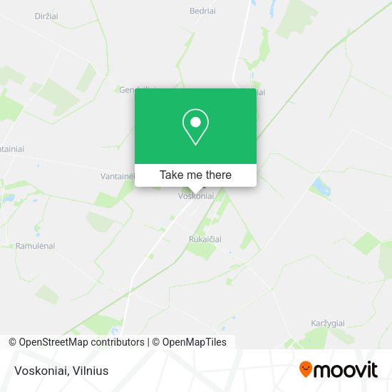 Карта Voskoniai