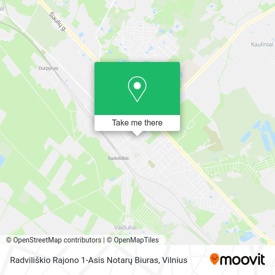 Карта Radviliškio Rajono 1-Asis Notarų Biuras