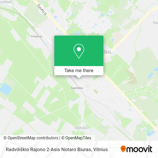 Карта Radviliškio Rajono 2-Asis Notaro Biuras