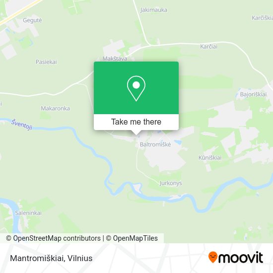 Карта Mantromiškiai