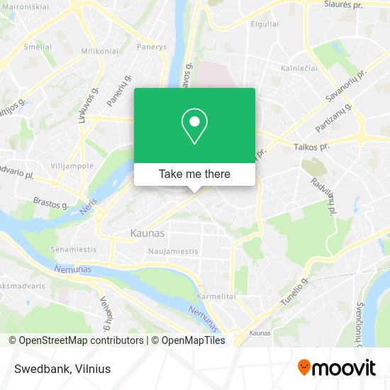 Карта Swedbank