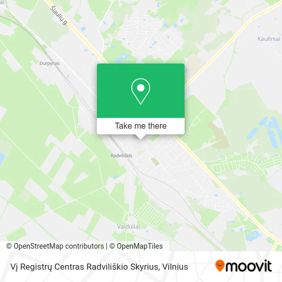Карта Vį Registrų Centras Radviliškio Skyrius