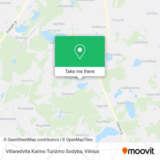 Карта Villaredvita Kaimo Turizmo Sodyba