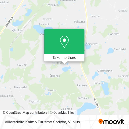 Карта Villaredvita Kaimo Turizmo Sodyba