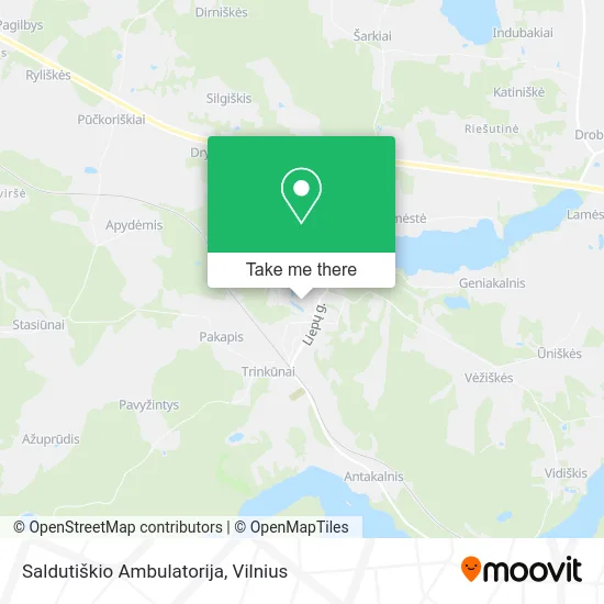 Карта Saldutiškio Ambulatorija