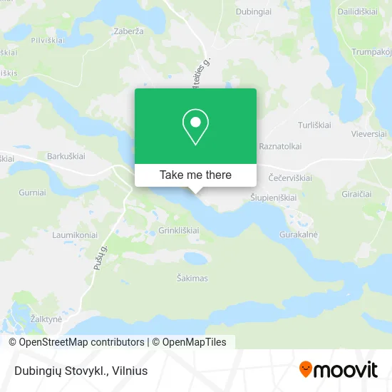 Карта Dubingių Stovykl.