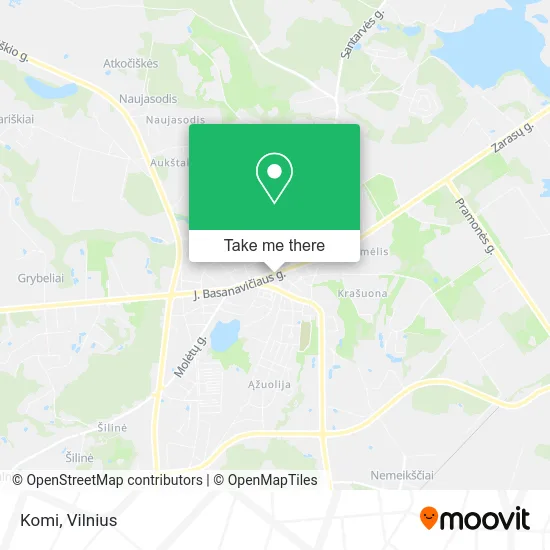 Карта Komi