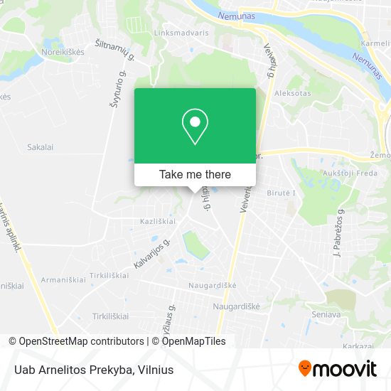 Карта Uab Arnelitos Prekyba