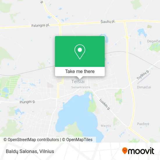 Baldų Salonas map