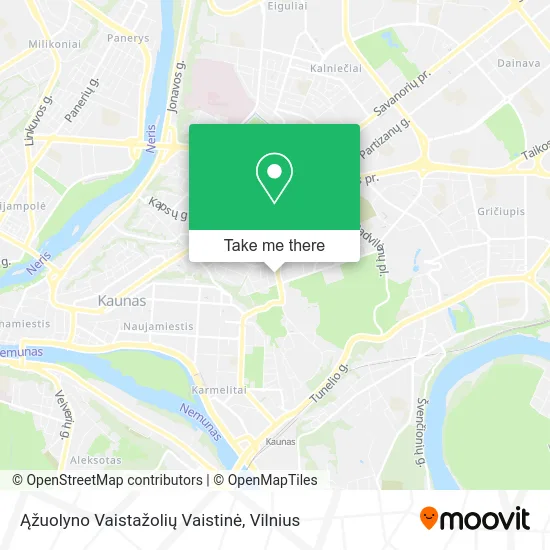 Карта Ąžuolyno Vaistažolių Vaistinė