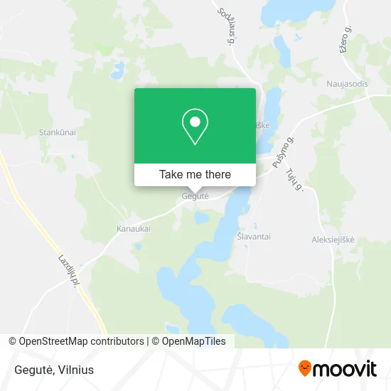 Карта Gegutė