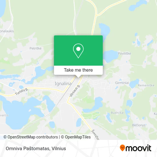 Карта Omniva Paštomatas